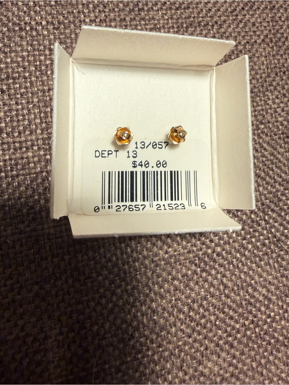 Gold earrings - Picture 6 of 6